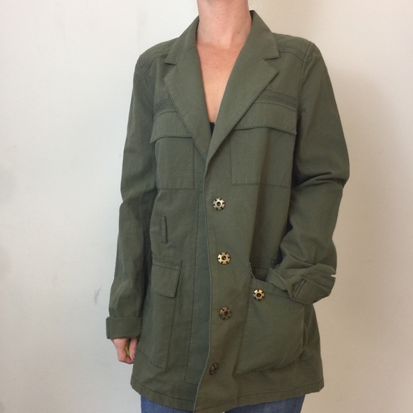 Elizabeth and James Green Army Cargo Jacket - Picture 6 of 8